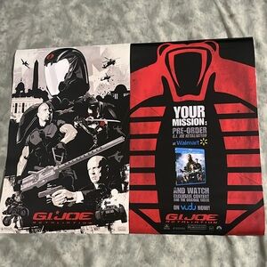 G.I Joe Movie Poster 2013 (2-Siding) Vintage Retro 11 x 17